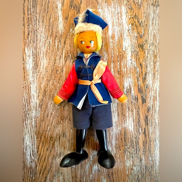 Vintage Other - Vintage Wooden Polish Doll❤️🇵🇱